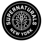 a round logo for the Supernaturals NY brand.