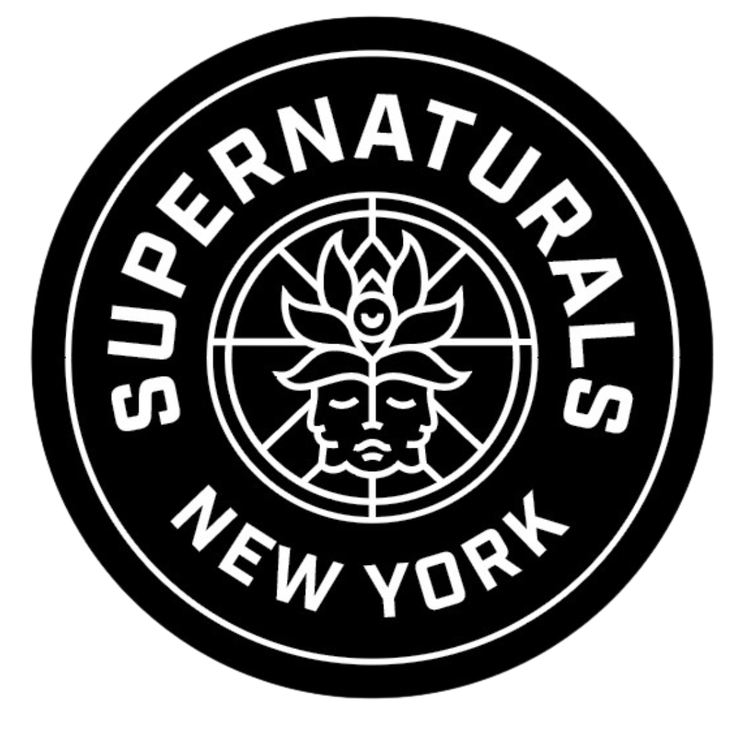 a round logo for the Supernaturals NY brand.