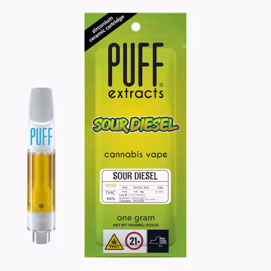 PUFF | 510 Cartridge | Sour Diesel | Sativa | 1g