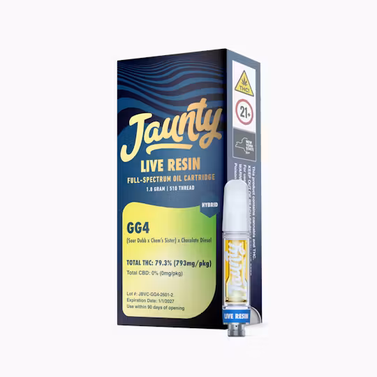 Jaunty - Live Resin 510 Cartridge - GG4 - 1g