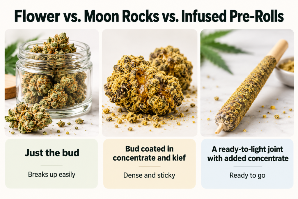 Cannabis moon rock types