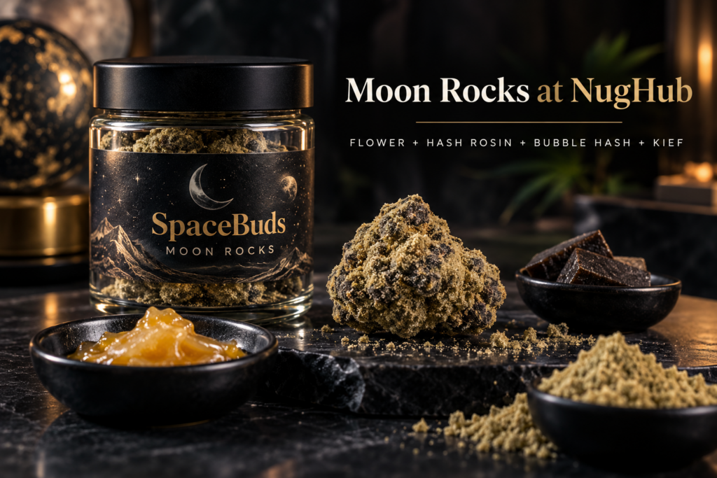 Spacebuds Moon Rocks in a jar